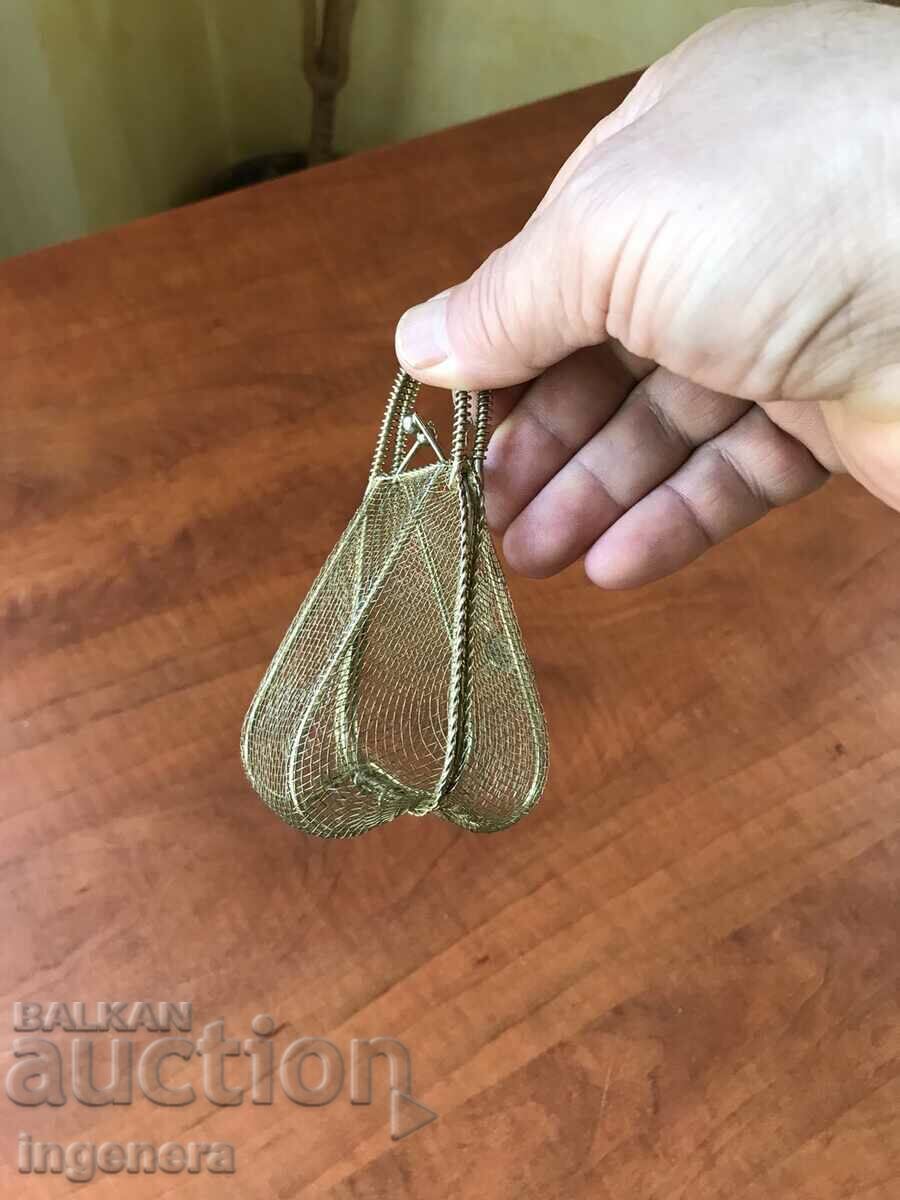 Delivery of BASKET BOX JEWELRY METAL NETTING OPENLINE BEAUTY