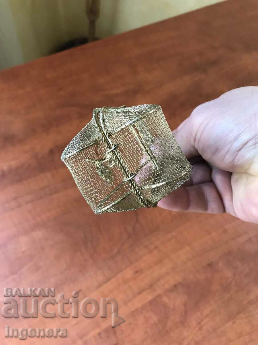 BASKET BOX JEWELRY METAL NETTING OPENLINE BEAUTY - 7