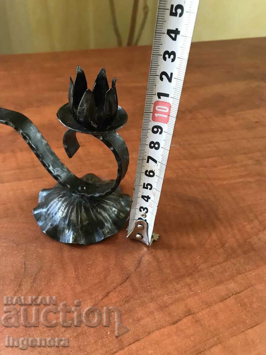 CANDLESTICK WROUGHT IRON METAL OLD with price 13.00 BGN | € 6.65
