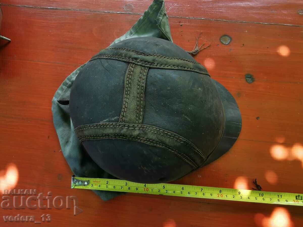 VERY OLD MOTORCYCLE HELMET - 6