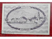 τραπεζογραμμάτιο-Αυστρία-G.Austria-Saint Agatha-10 Heller 1920