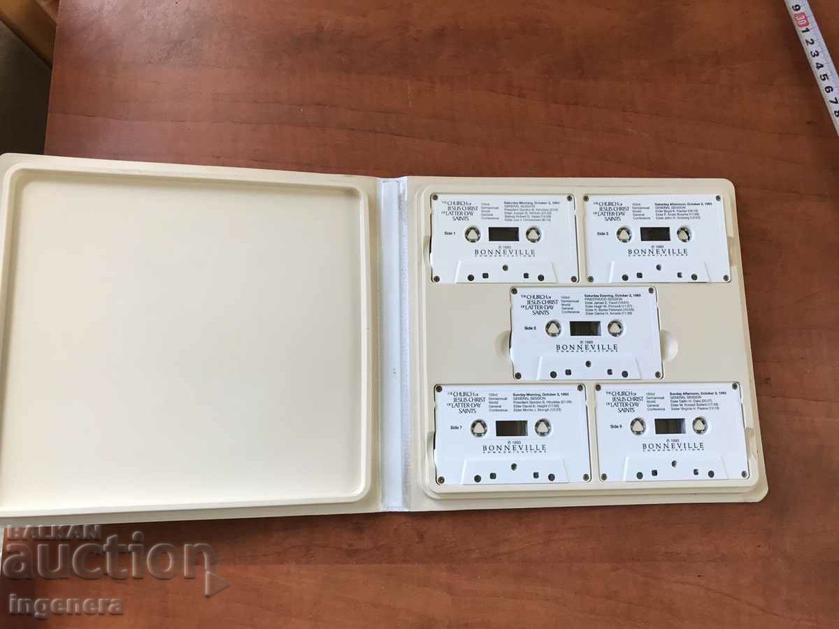 AUDIO CASSETTE CASSETTE ALBUM SET 5 PIECES - 5 AUDIO CASSETTE CASSETTE ALBUM SET 5 PIECES - 5