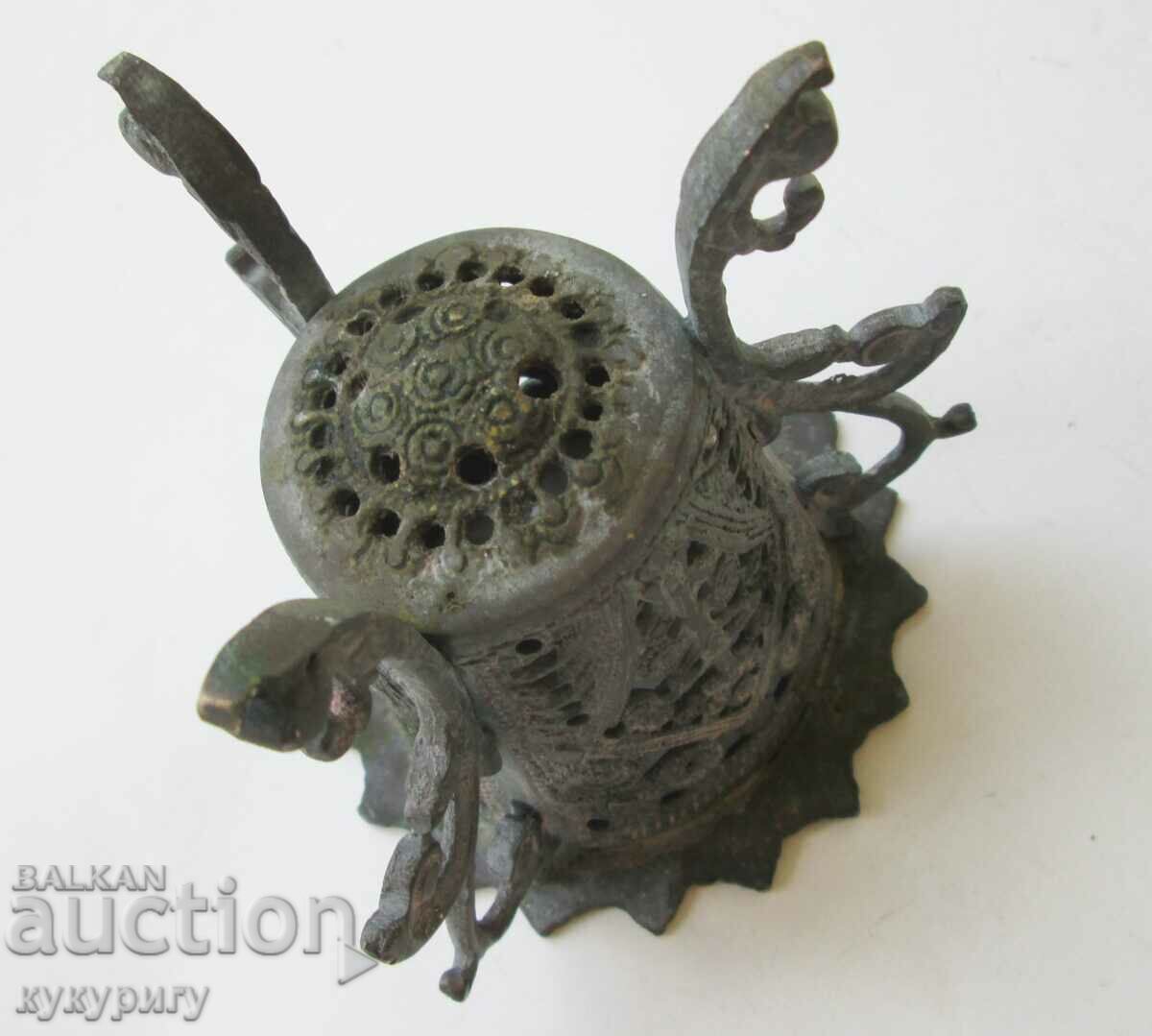 Старо старинно настолно кандило с орнаменти - 5 Старо старинно настолно кандило с орнаменти - 5