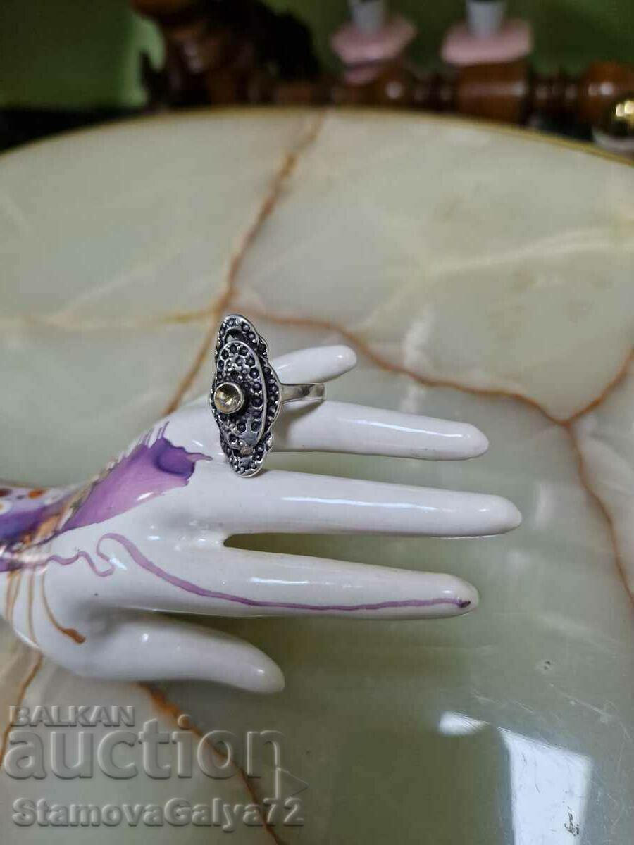 Auction Old beautiful antique sterling silver ring 950 Auction Old beautiful antique sterling silver ring 950