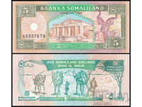 ❤️ ⭐ Somaliland 1994 5 șilingi UNC Nou ⭐ ❤️