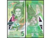 ❤️ ⭐ Eastern Caribbean 2021 5 $ Polymer UNC νέο ⭐ ❤️