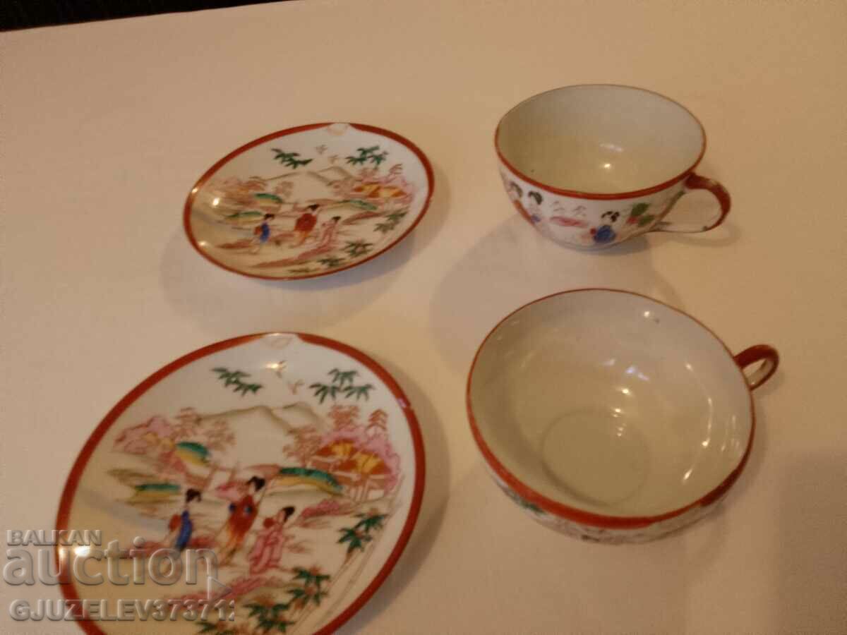 Delivery of Very Beautiful Old Japanese Tea and Coffee Set by Fine Portz