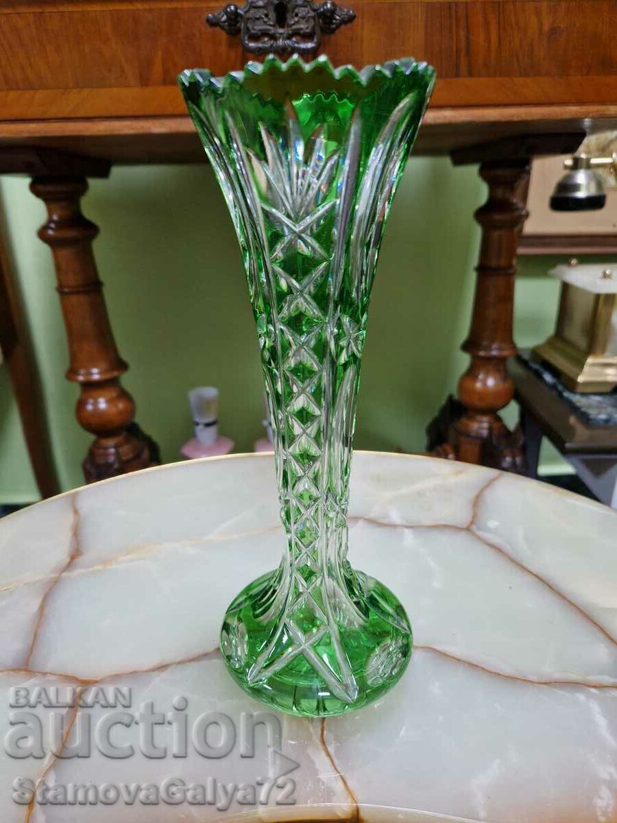 Прекрасна кристална ваза Бохемия
