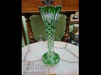 Beautiful Bohemia crystal vase