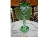 Beautiful Bohemia crystal vase