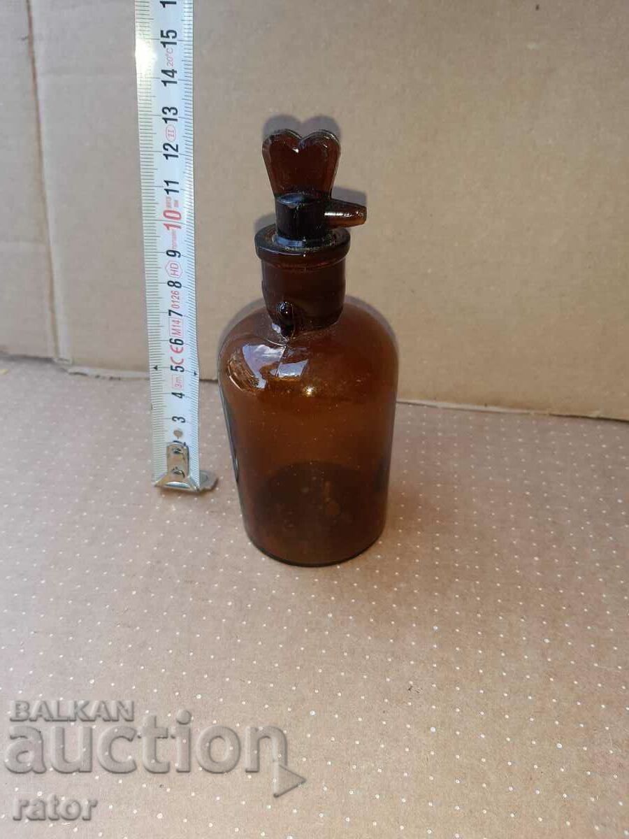 Old apothecary bottle with dropper. Pharmacy glassware with price 10.00 BGN | € 5.11 Old apothecary bottle with dropper. Pharmacy glassware with price 10.00 BGN | € 5.11