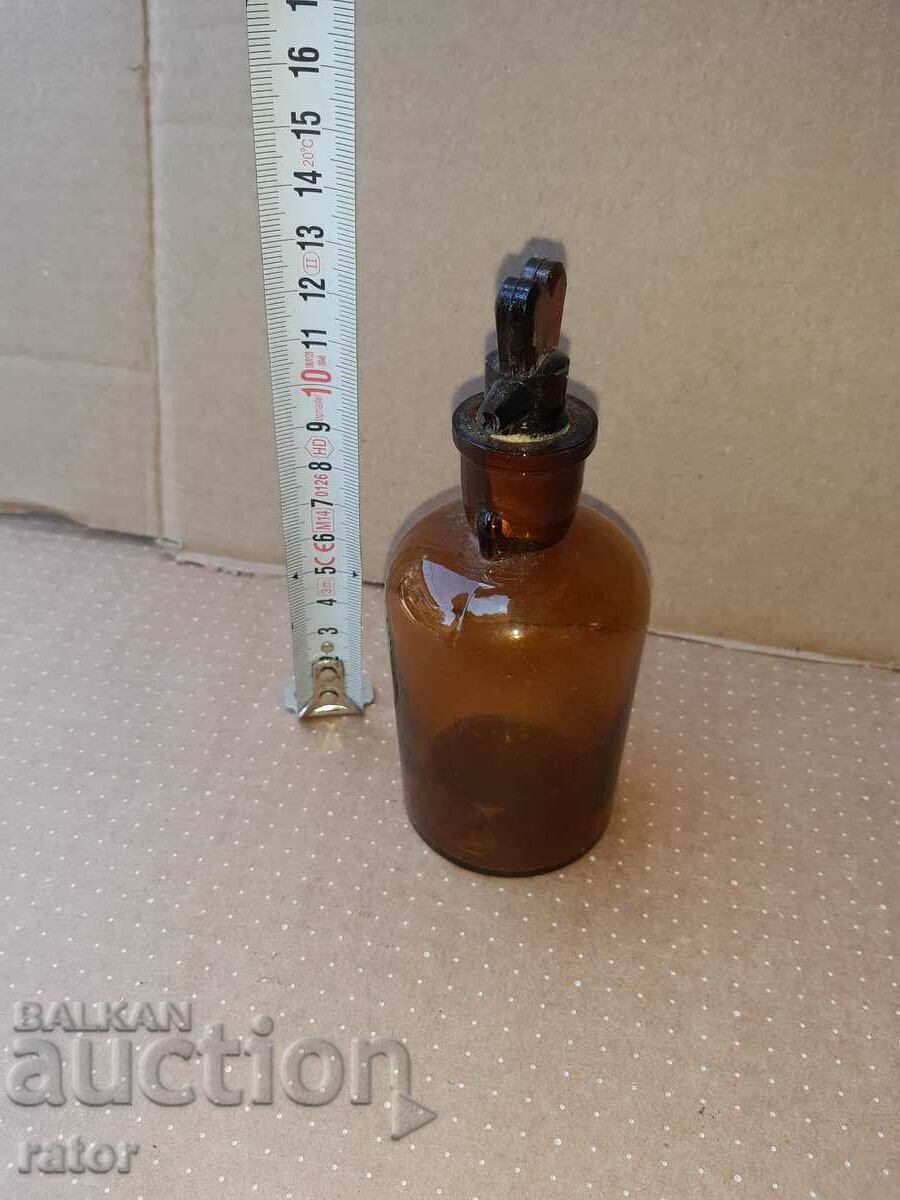 Old apothecary bottle with dropper. Pharmacy glassware with price 10.00 BGN | € 5.11 Old apothecary bottle with dropper. Pharmacy glassware with price 10.00 BGN | € 5.11