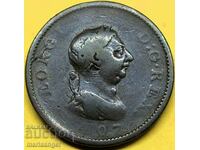 Marea Britanie 1 penny 1807 30mm - rar