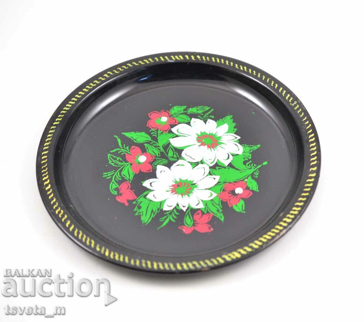 Delivery of Hand painted metal serving tray USSR Russia Delivery of Hand painted metal serving tray USSR Russia