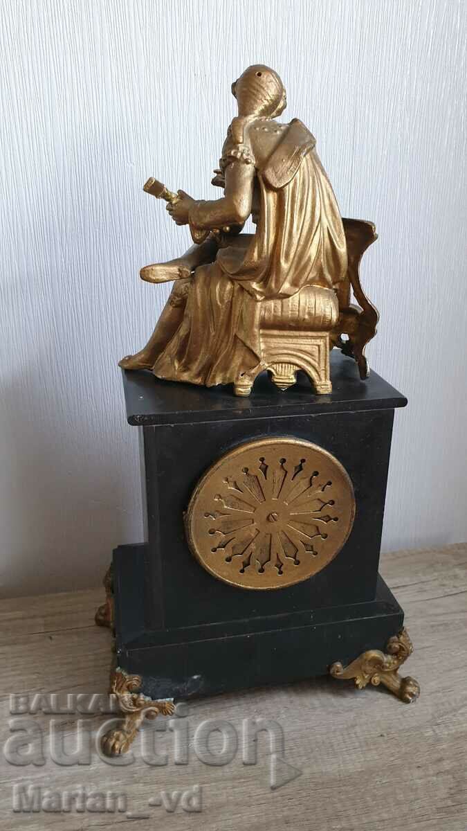 Vechi ceas de masă din marmură franceză - 7 Vechi ceas de masă din marmură franceză - 7