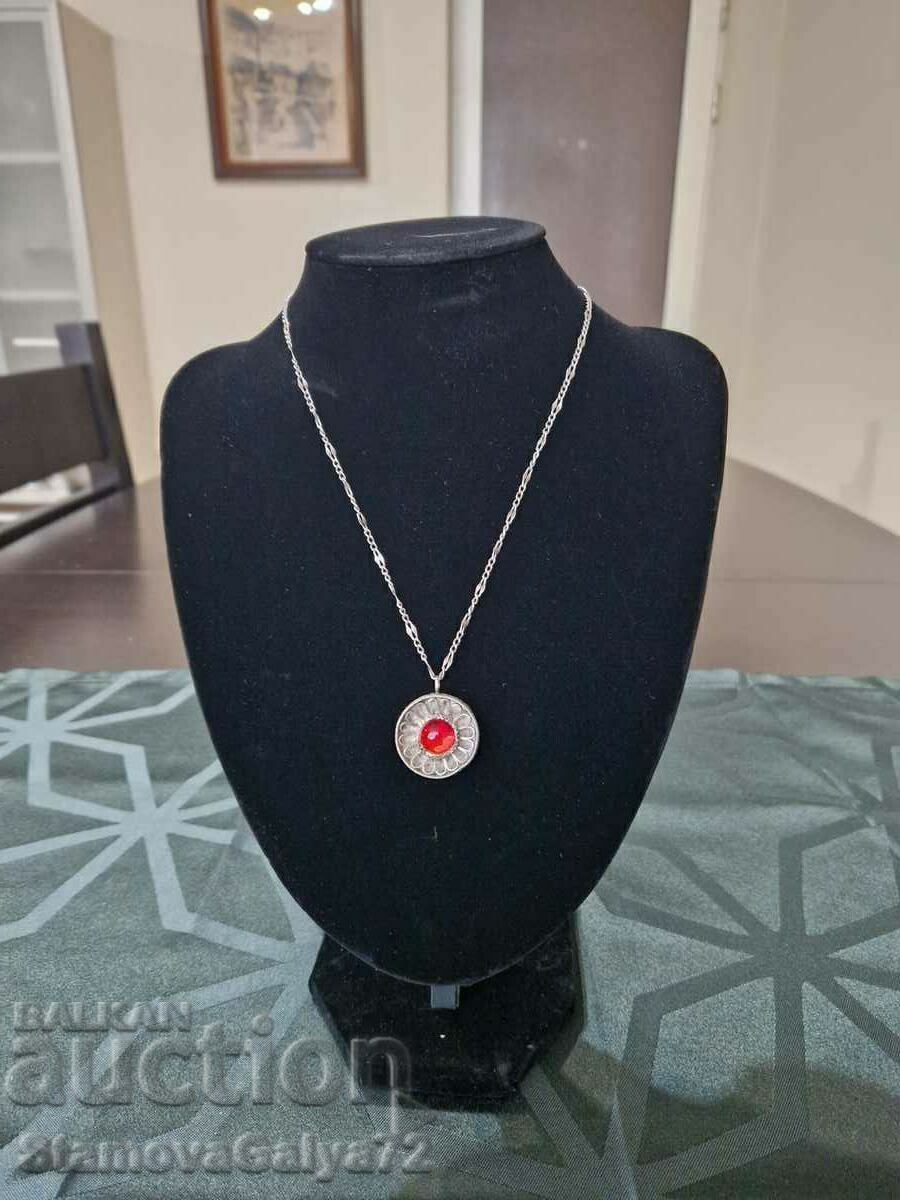 Страхотно антикварно колие филигран Страхотно антикварно колие филигран