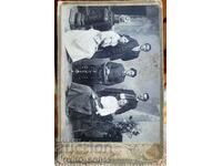 Old Photo on Cardboard Cabinet Photography Ruse 1910s