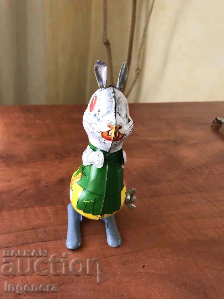 TOY SHEET METAL WITH JUMPING RABBIT MECHANISM WORKS