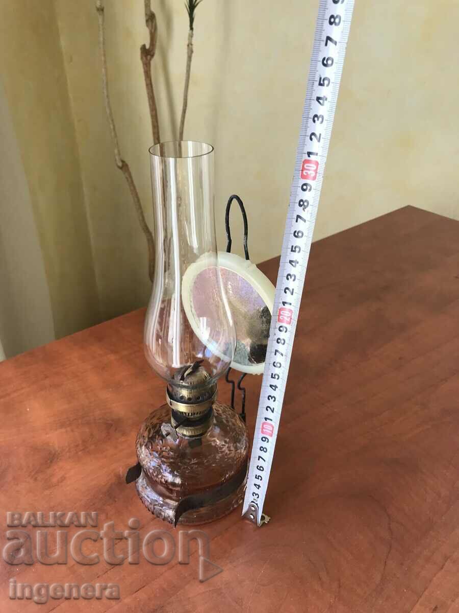 Delivery of GAS LAMP ANTIQUE HEALTHY LANTERN LAMP GLASS FOIL