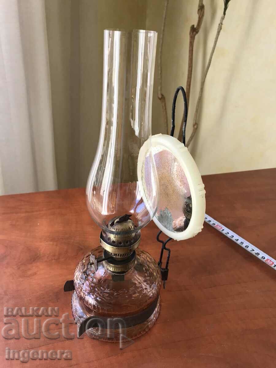 GAS LAMP ANTIQUE HEALTHY LANTERN LAMP GLASS FOIL