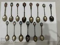Silver collectible spoons. 28 pcs., 259.77 g. Sample-800