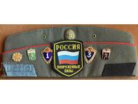 Русия Военно кепе нашивки знаци