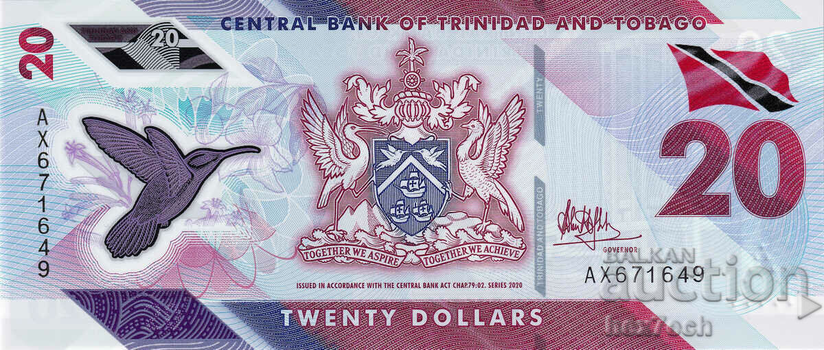 ❤️ ⭐ Trinidad and Tobago 2020 $20 polymer UNC new ⭐ ❤️ with price 19.99 BGN | € 10.22 ❤️ ⭐ Trinidad and Tobago 2020 $20 polymer UNC new ⭐ ❤️ with price 19.99 BGN | € 10.22