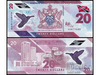 ❤️ ⭐ Trinidad și Tobago 2020 20 USD polimer UNC nou ⭐ ❤️