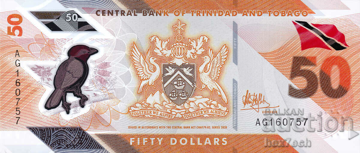 ❤️ ⭐ Trinidad and Tobago 2020 $50 Polymer UNC New ⭐ ❤️ with price 39.99 BGN | € 20.45 ❤️ ⭐ Trinidad and Tobago 2020 $50 Polymer UNC New ⭐ ❤️ with price 39.99 BGN | € 20.45