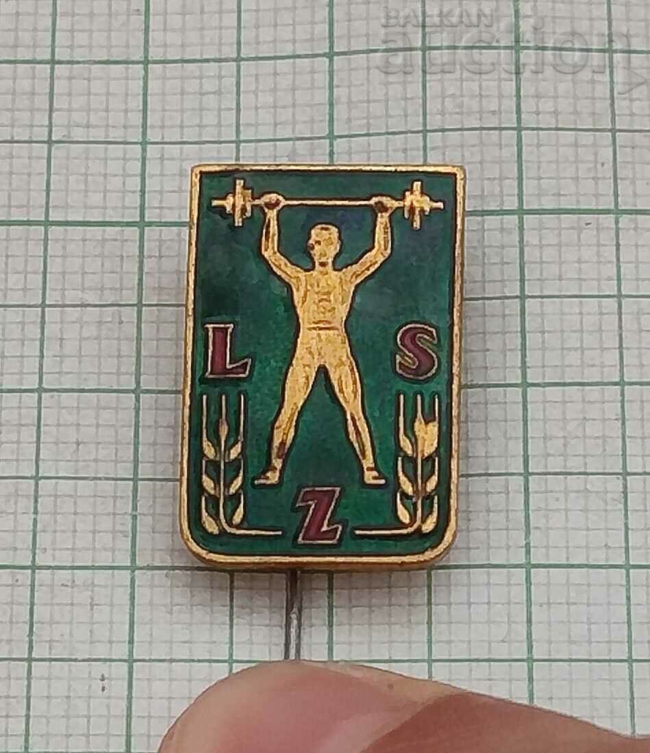 WEIGHTLIFTING POLAND LZS BADGE EMAIL