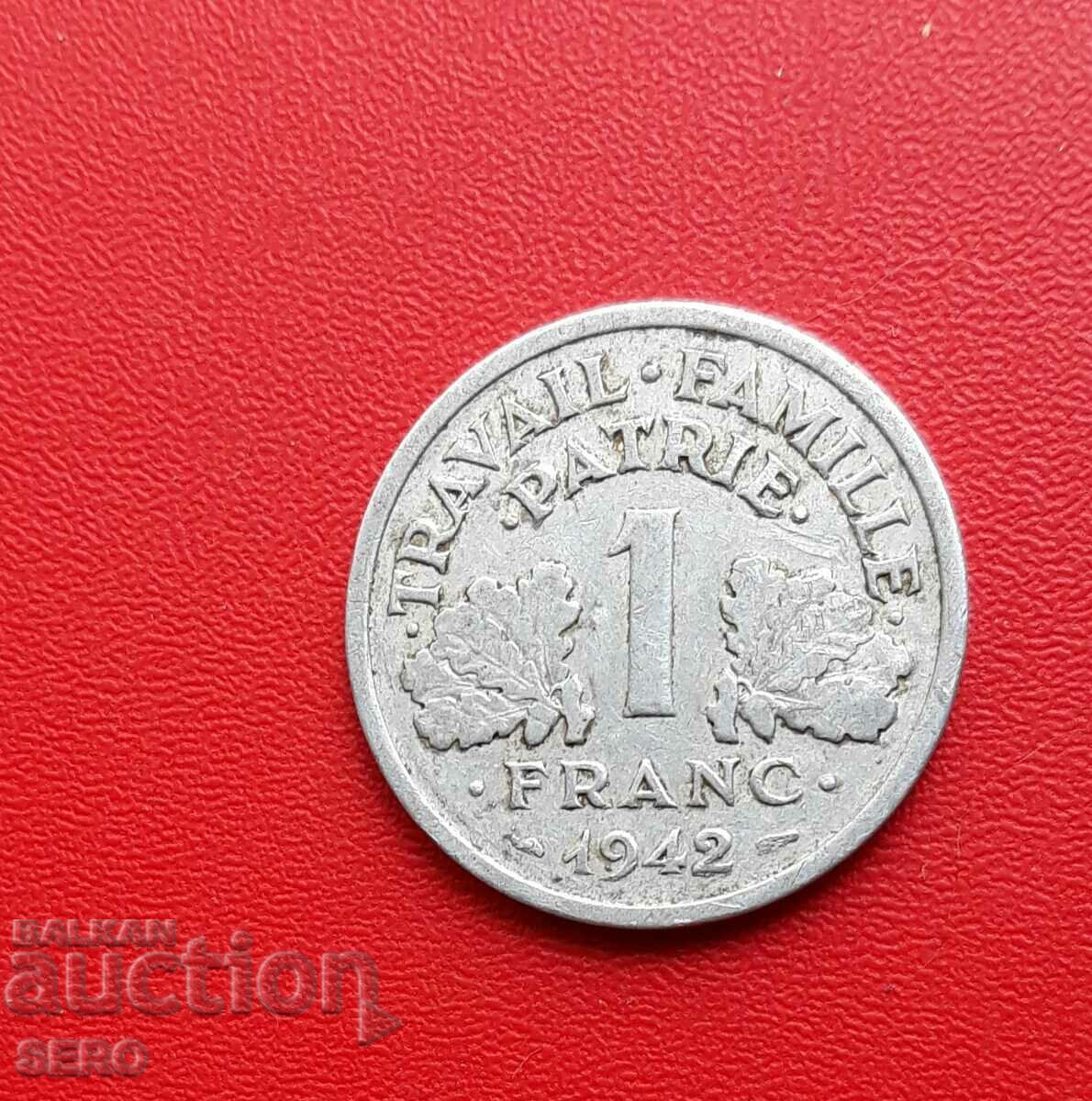 Франция/германска окупация/-1 франк 1942
