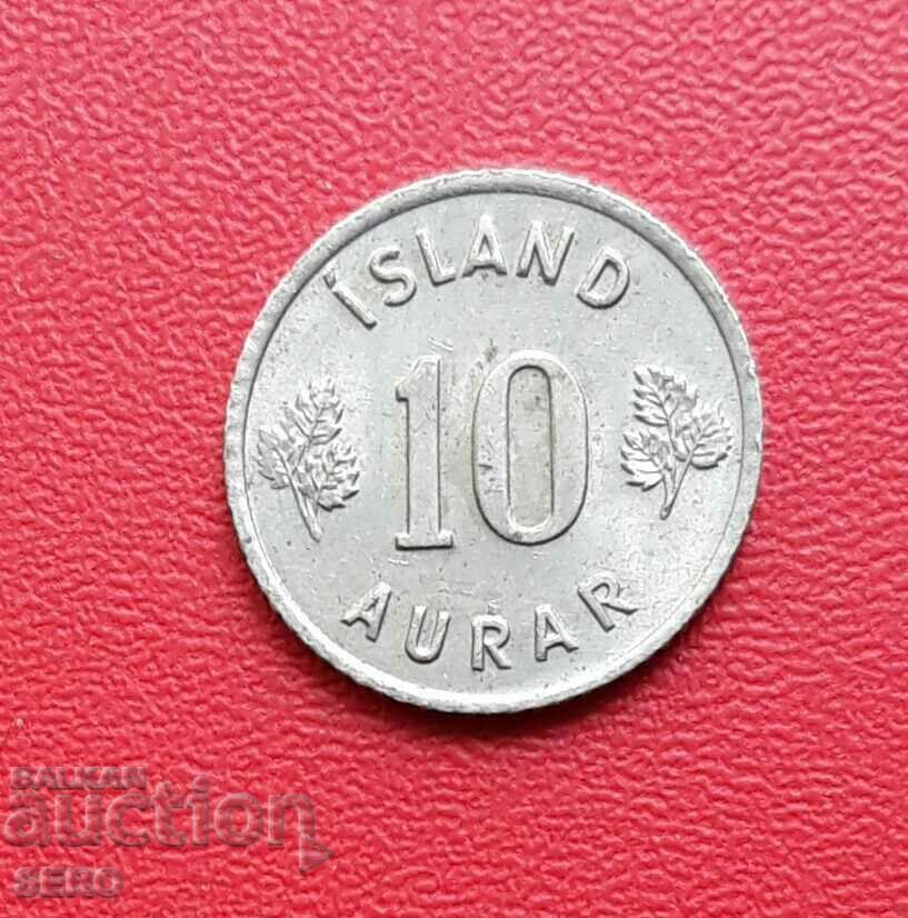 Исландия-10 аурар 1967
