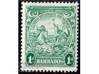 GB/Barbados-1938-State Seal of the Colony-"Britain",MLH