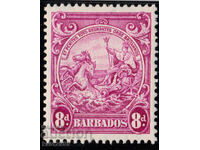 GB/Barbados-1938-Държавния Печат на колонията-"Британия",MLH