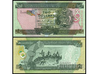 ❤️ ⭐ Insulele Solomon 2011 2 USD UNC nou ⭐ ❤️