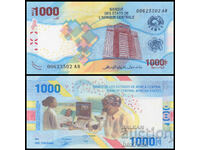 ❤️ ⭐ Κεντρική Αφρική 2020 1000 φράγκα πολυμερές UNC νέο ⭐ ❤️