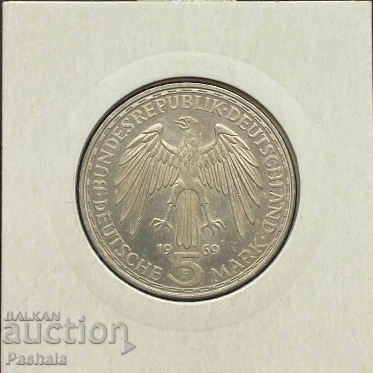 Germany 5 Mark 1969 FRG. Gerhard Mercator. with price 40.00 BGN | € 20.45 Germany 5 Mark 1969 FRG. Gerhard Mercator. with price 40.00 BGN | € 20.45