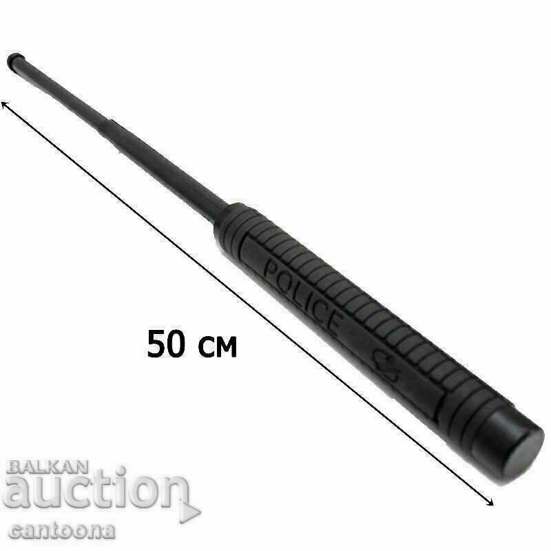 Telescopic police baton - foldable