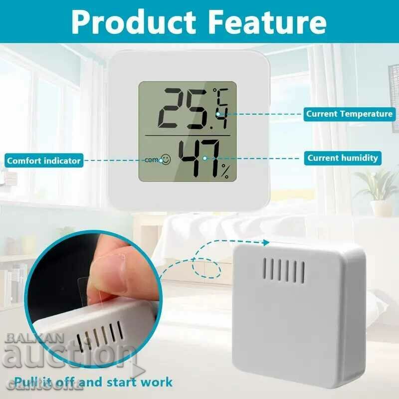 LCD digital thermometer and hygrometer, for car and home - 5 LCD digital thermometer and hygrometer, for car and home - 5
