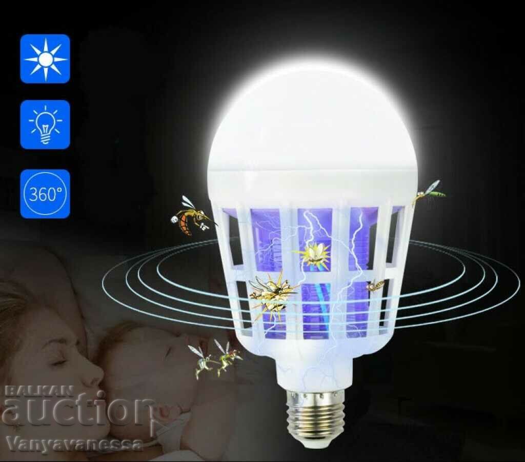 LED mosquito repellent bulb with wall adapter