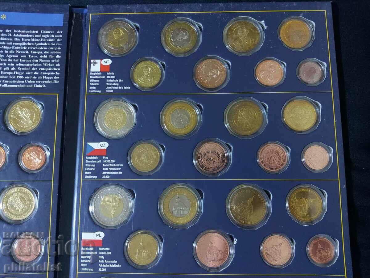 Set of 7 Proof Euro Series 2003 Year II , UNC - 5