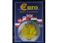 Комплект от 7 пробни евро серии 2003 година II , UNC