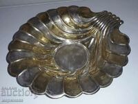 OLD BOWL. MELCHIOR .SILVER-PLATED, GOLD-PLATED