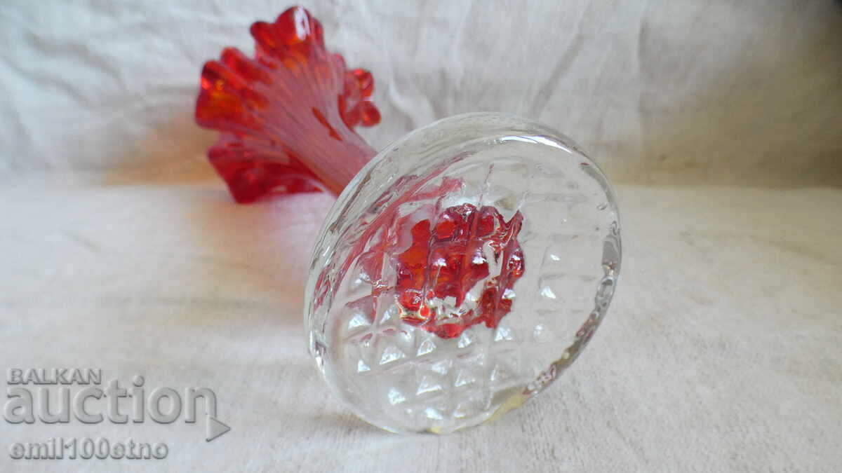 Χειροποίητο χρωματιστό βάζο τεράστιο γυαλί - 6 Χειροποίητο χρωματιστό βάζο τεράστιο γυαλί - 6