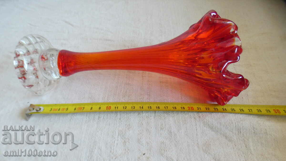 Χειροποίητο χρωματιστό βάζο τεράστιο γυαλί - 7 Χειροποίητο χρωματιστό βάζο τεράστιο γυαλί - 7