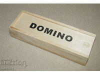 Noul joc de masă Domino cu 28 de plăci, cutie de lemn din lemn