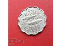 Bahamas-10 cents 1972-very rare