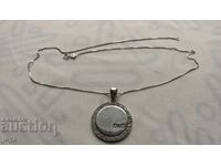 SILVER PENDANT D&G+ CHAIN 12.47 g RHODIUM / SAMPLE 925