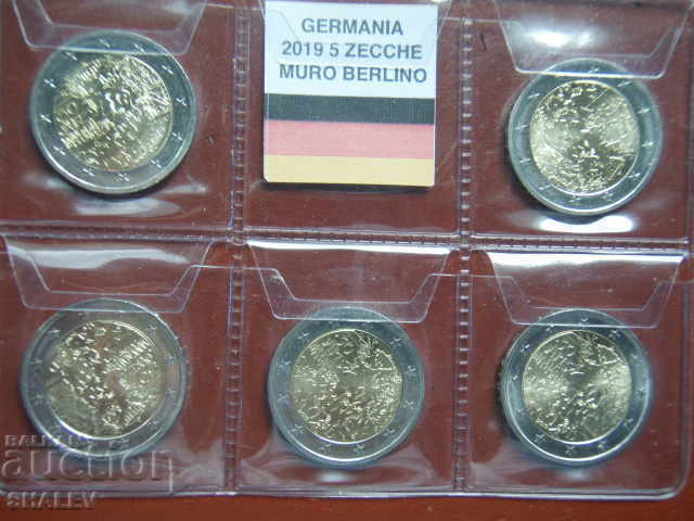 2 Euro 2019 Germania (A, D, F, G, J) „Zidul Berlinului” /Germania/ 2 Euro 2019 Germania (A, D, F, G, J) „Zidul Berlinului” /Germania/