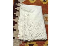 Large Antique Knitted Hase Bedspread Bedspread 185/225 cm.